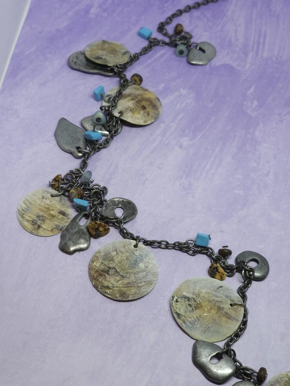 Coldwater Creek Seashore Flutter Shell Necklace